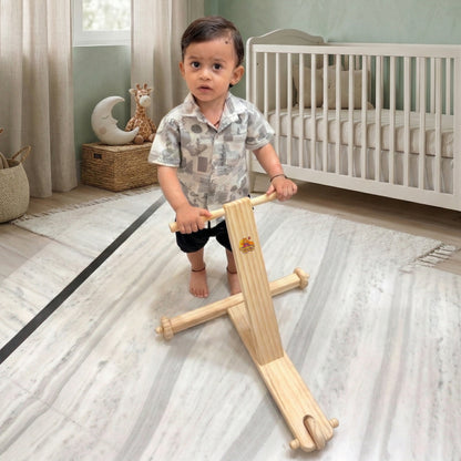 Googoos Handmade Traditional Wooden Push Wagon