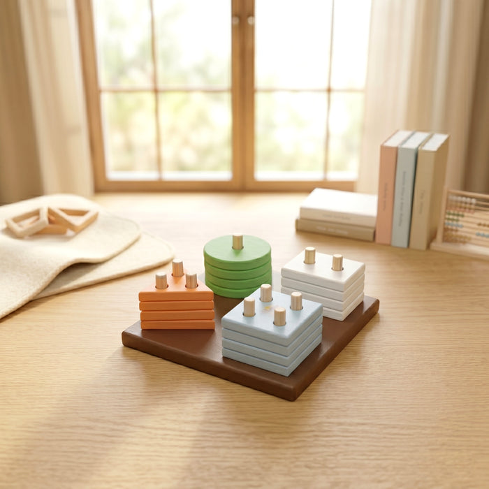 Googoos Wooden Geometric Shape Puzzle