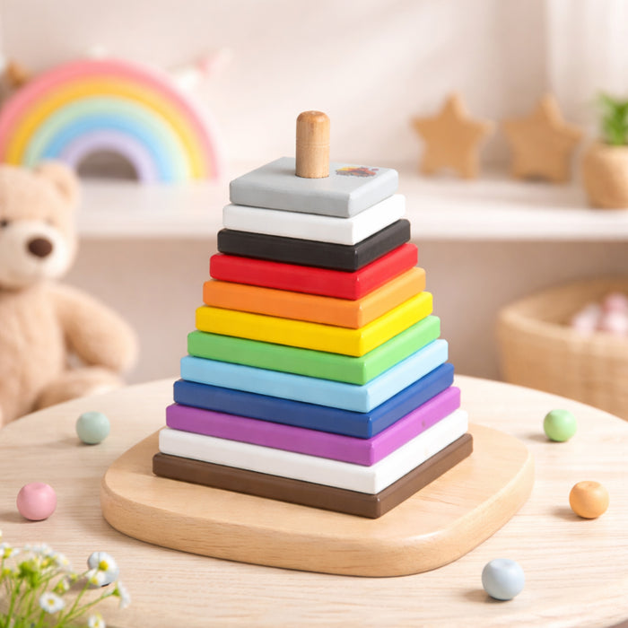 Googoos Wooden Stacking Toy (Pyramid)