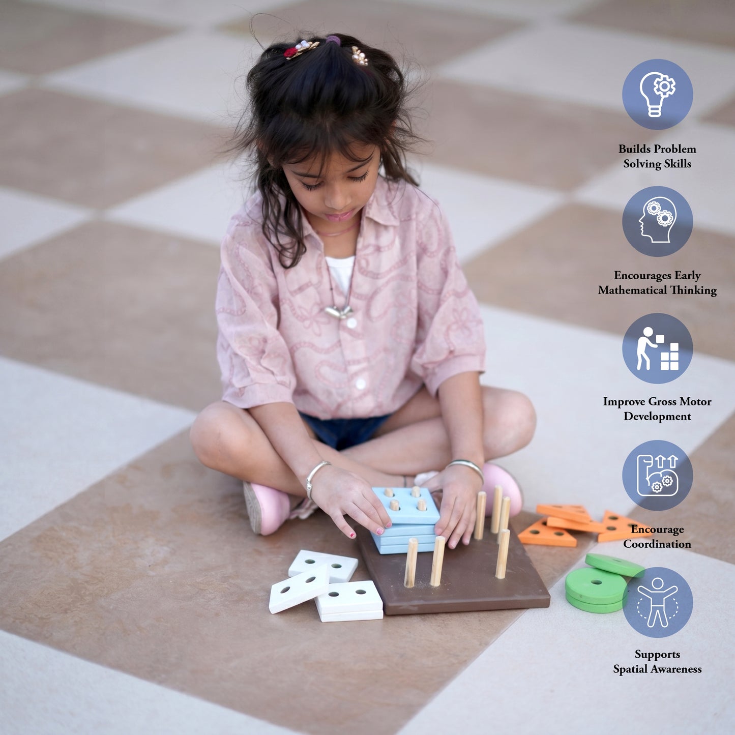 Googoos Wooden Geometric Shape Puzzle