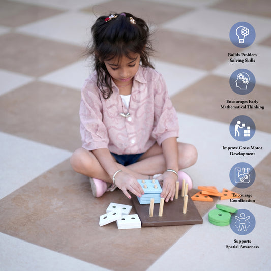 Googoos Wooden Geometric Shape Puzzle