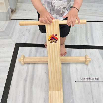 Googoos Handmade Traditional Wooden Push Wagon