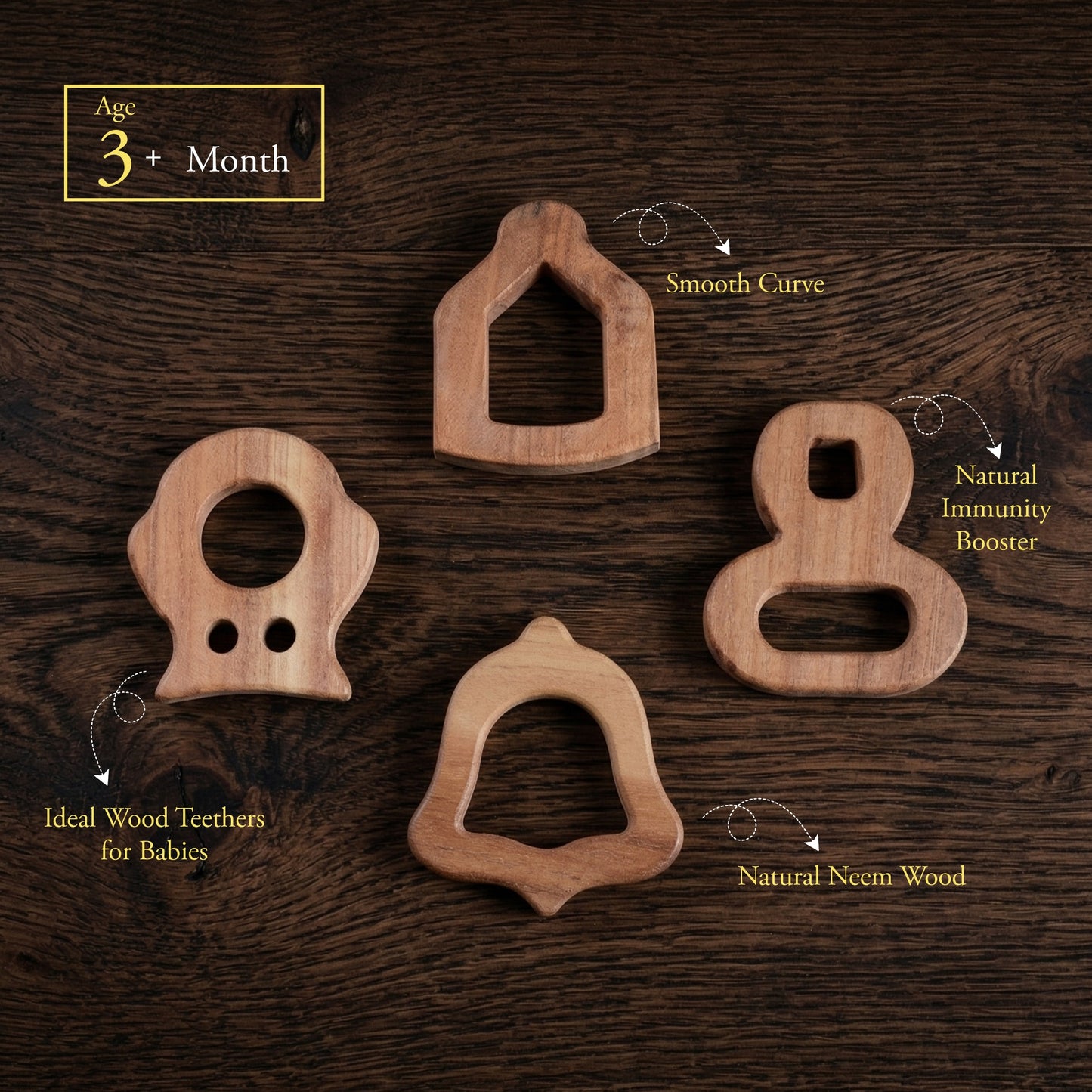 Googoos Neem Wooden Teether