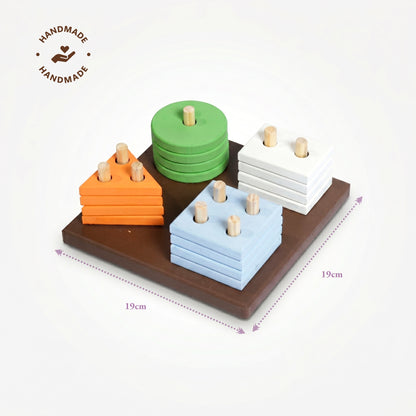 Googoos Wooden Geometric Shape Puzzle