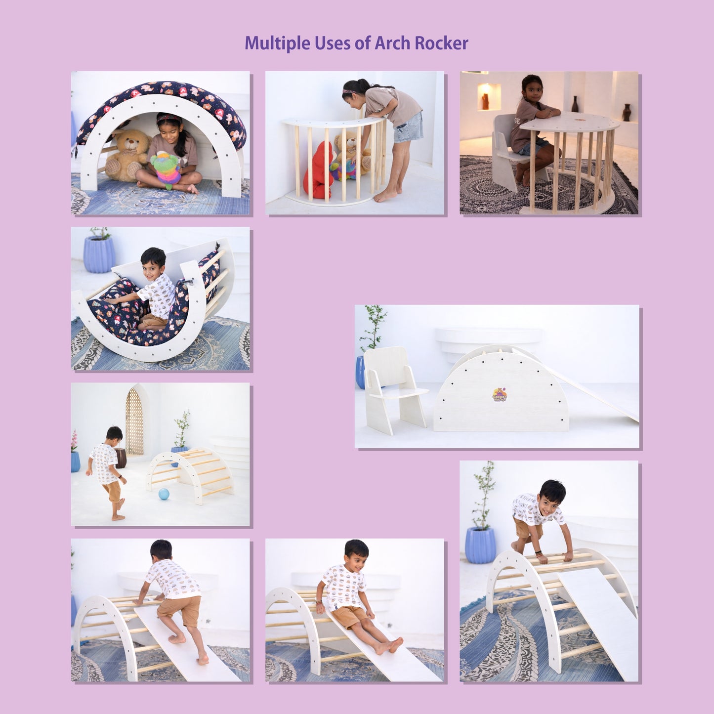 Googoos Arch Rocker with Slide & Cushion
